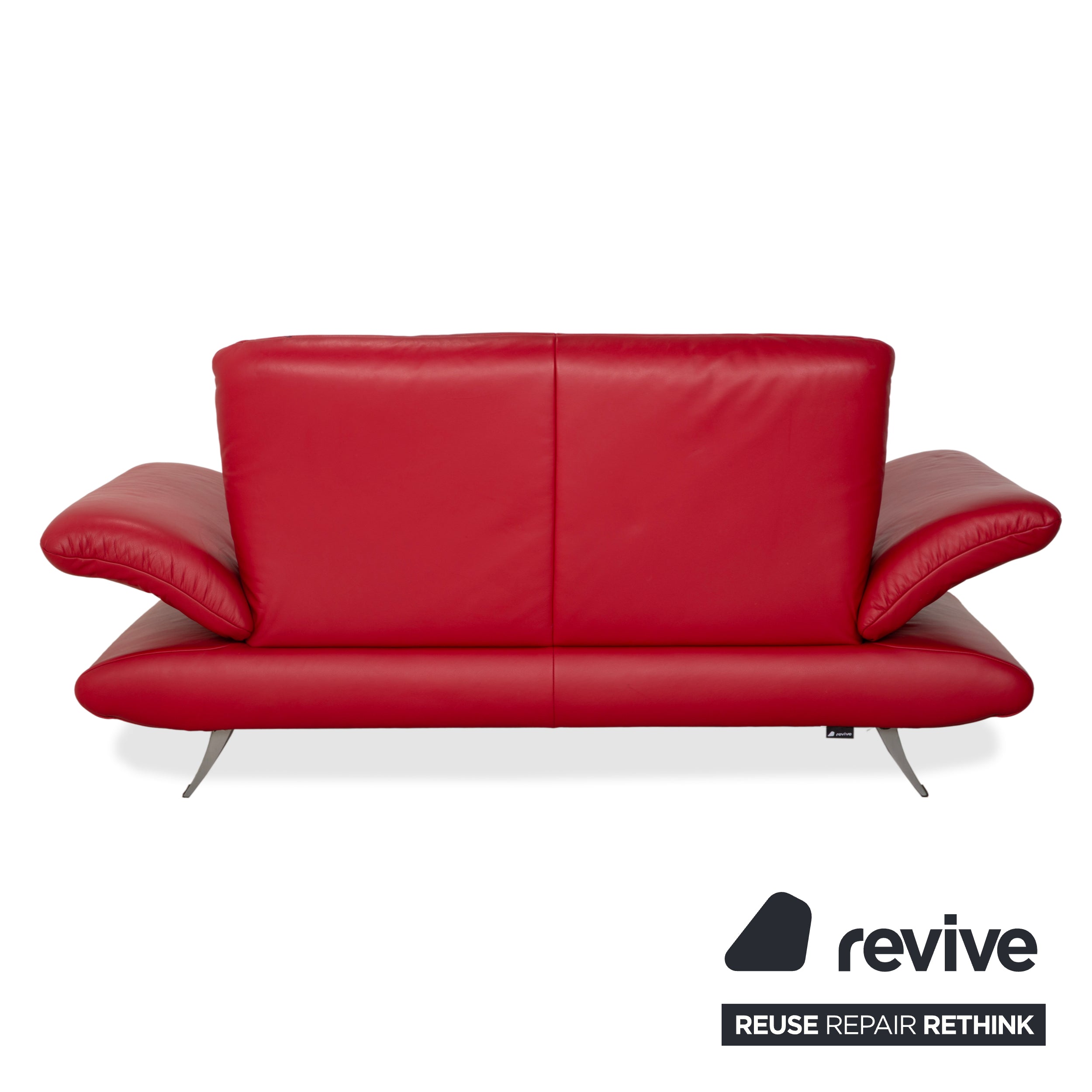 Koinor Rossini Leder Zweisitzer Rot Sofa Couch manuelle Funktion