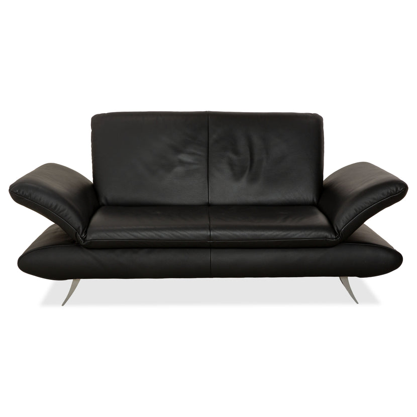 Koinor Rossini Leder Zweisitzer Schwarz manuelle Funktion Sofa Couch