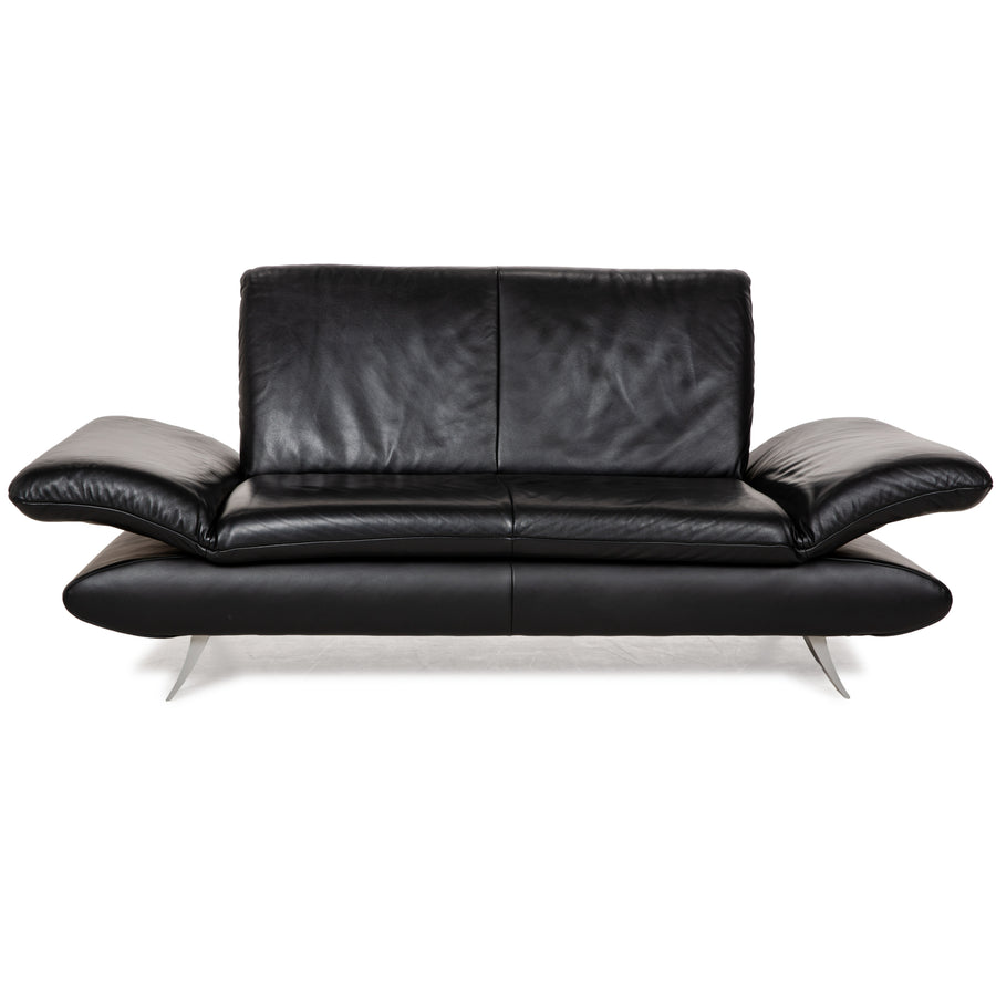 Koinor Rossini Leder Zweisitzer Schwarz manuelle Funktion Sofa Couch