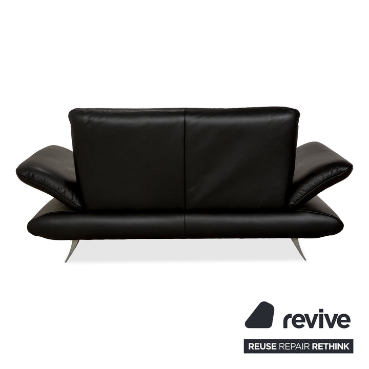 Koinor Rossini Leder Zweisitzer Schwarz manuelle Funktion Sofa Couch