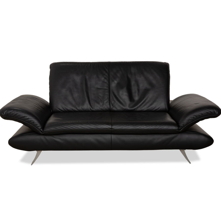 Koinor Rossini Leder Zweisitzer Schwarz manuelle Funktion Sofa Couch