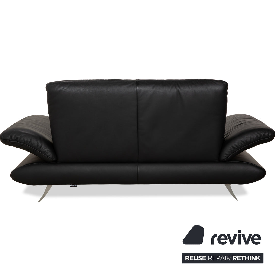 Koinor Rossini Leder Zweisitzer Schwarz manuelle Funktion Sofa Couch