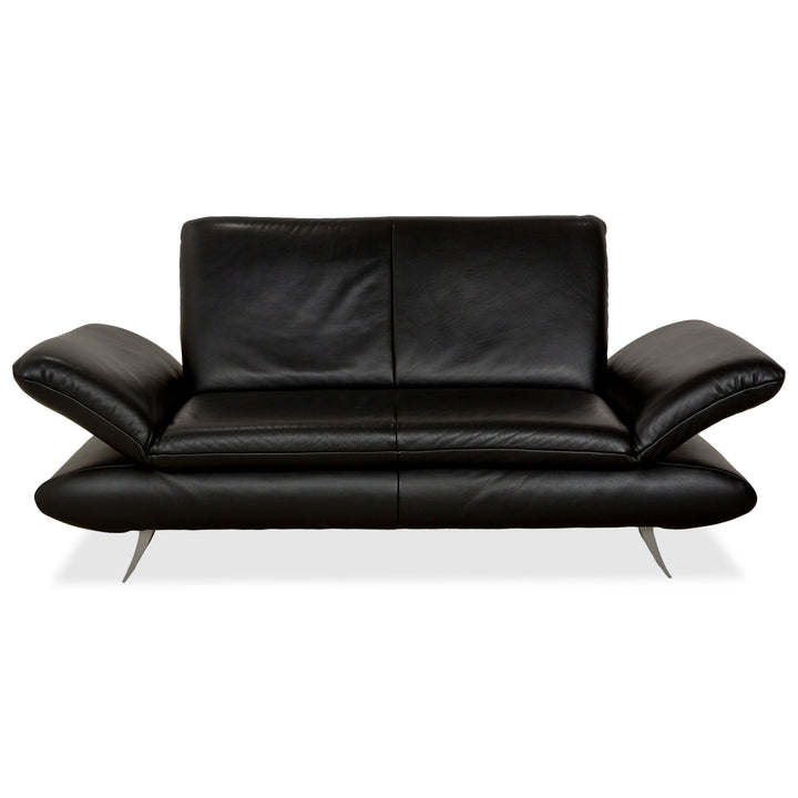 Koinor Rossini Leder Zweisitzer Schwarz manuelle Funktion Sofa Couch