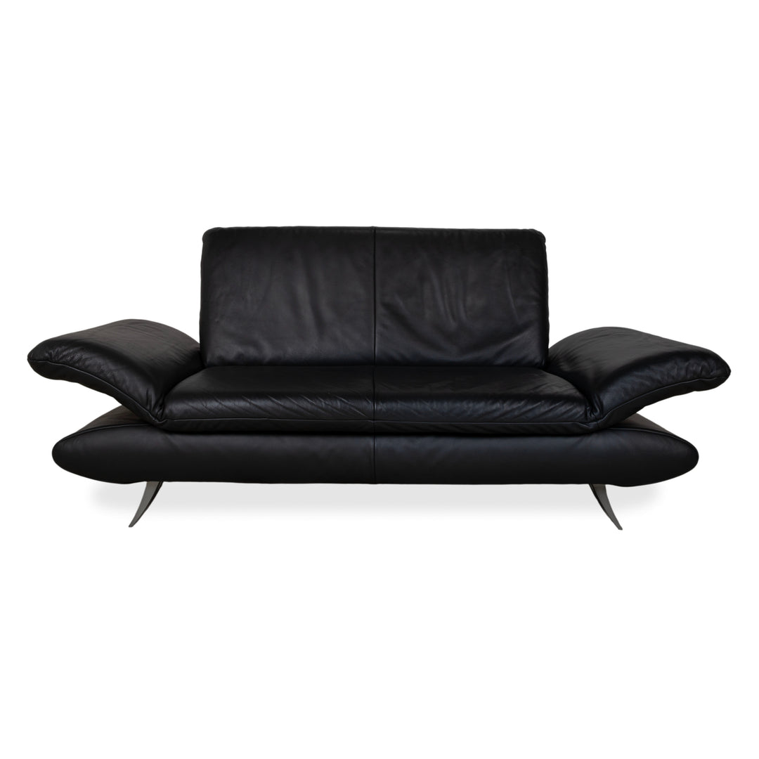 Koinor Rossini Leder Zweisitzer Schwarz Sofa Couch