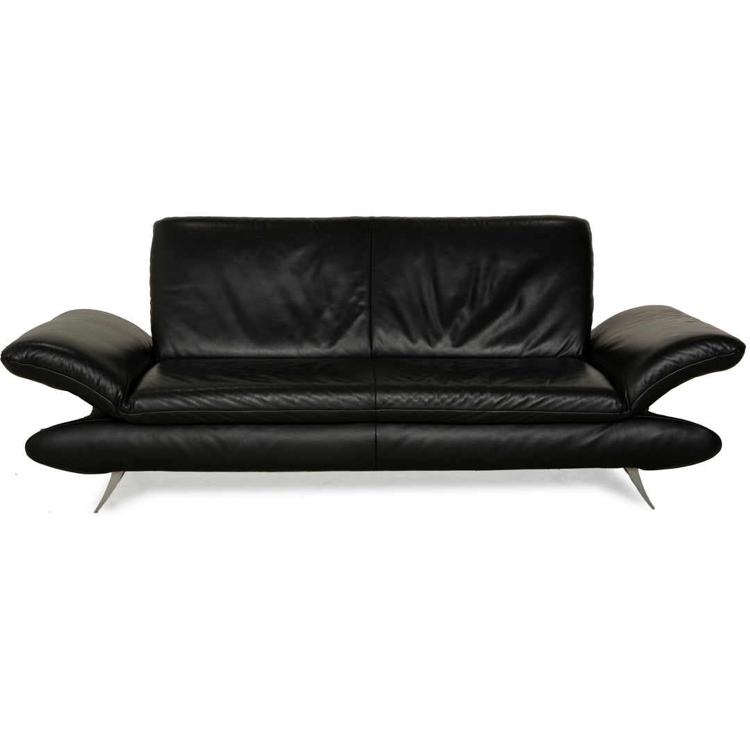 Koinor Rossini Leder Zweisitzer Schwarz Sofa Couch Funktion