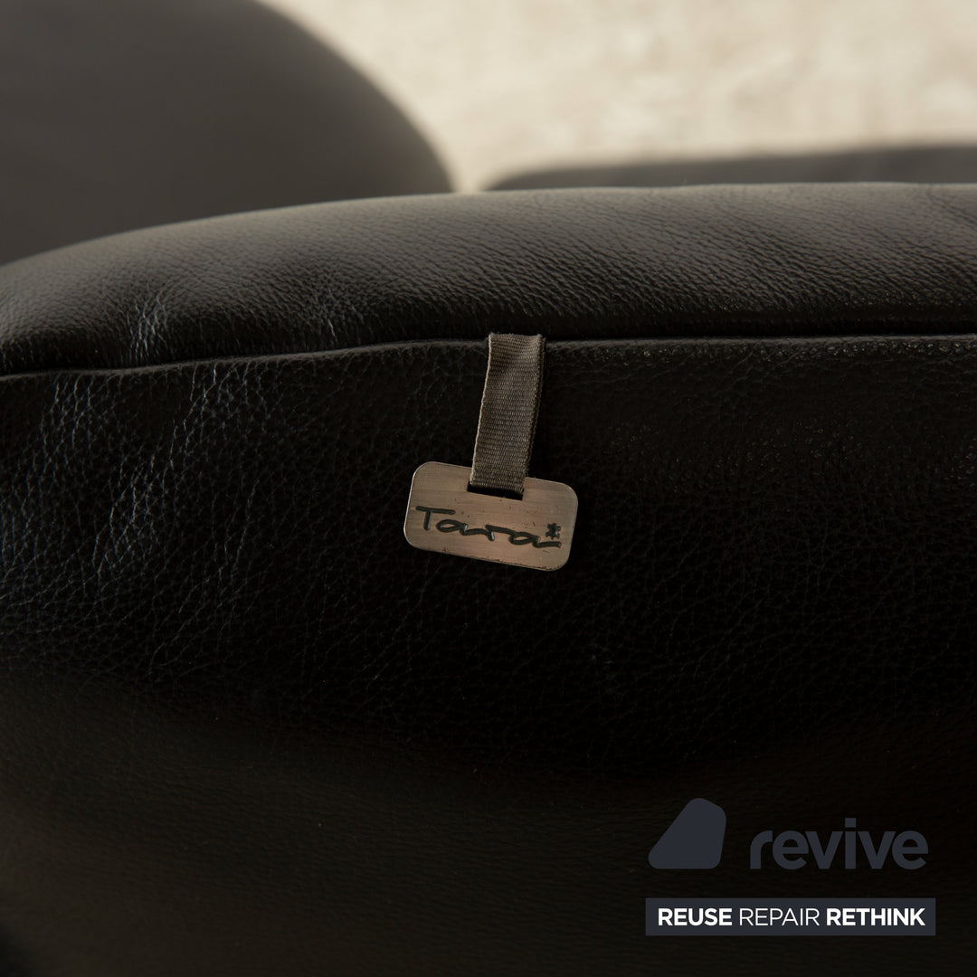 Koinor Rossini Leder Zweisitzer Schwarz Sofa Couch Funktion
