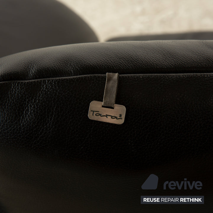 Koinor Rossini Leder Zweisitzer Schwarz Sofa Couch Funktion