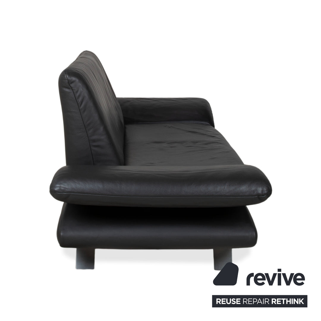 Koinor Rossini Leder Zweisitzer Schwarz Sofa Couch