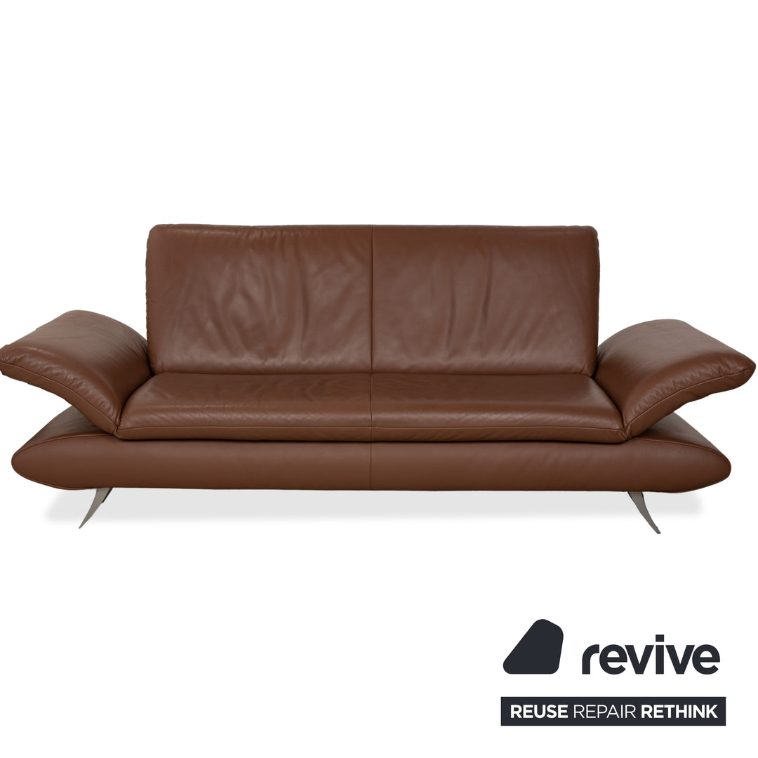 Koinor Rossini Leder Zweisitzer Sessel Braun manuelle Funktion Sofa Couch