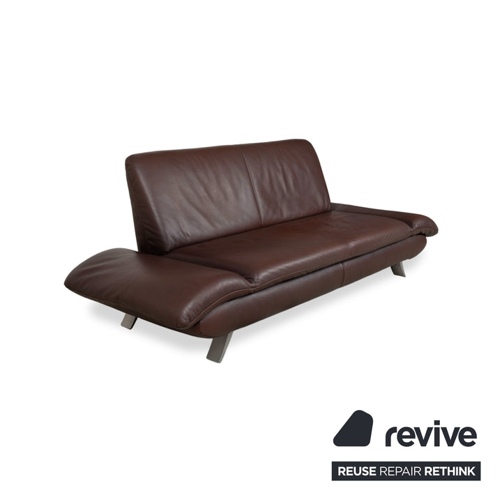 Koinor Rossini Leder Zweisitzer Sessel Braun manuelle Funktion Sofa Couch