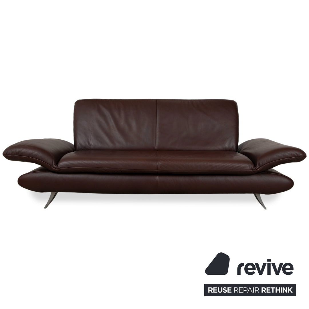 Koinor Rossini Leder Zweisitzer Sessel Braun manuelle Funktion Sofa Couch