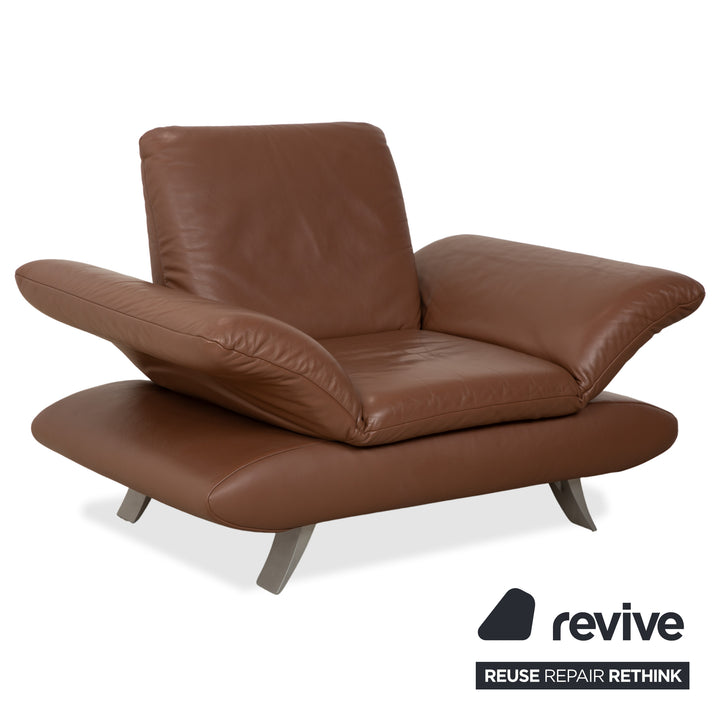 Koinor Rossini Leder Zweisitzer Sessel Braun manuelle Funktion Sofa Couch