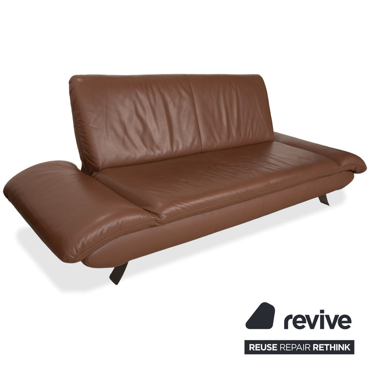 Koinor Rossini Leder Zweisitzer Sessel Braun manuelle Funktion Sofa Couch