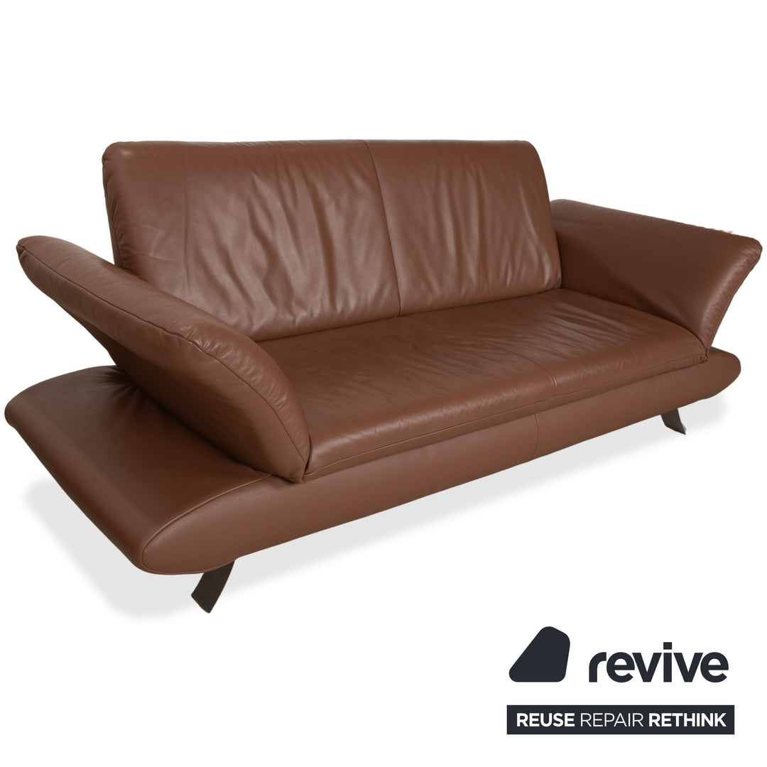 Koinor Rossini Leder Zweisitzer Sessel Braun manuelle Funktion Sofa Couch