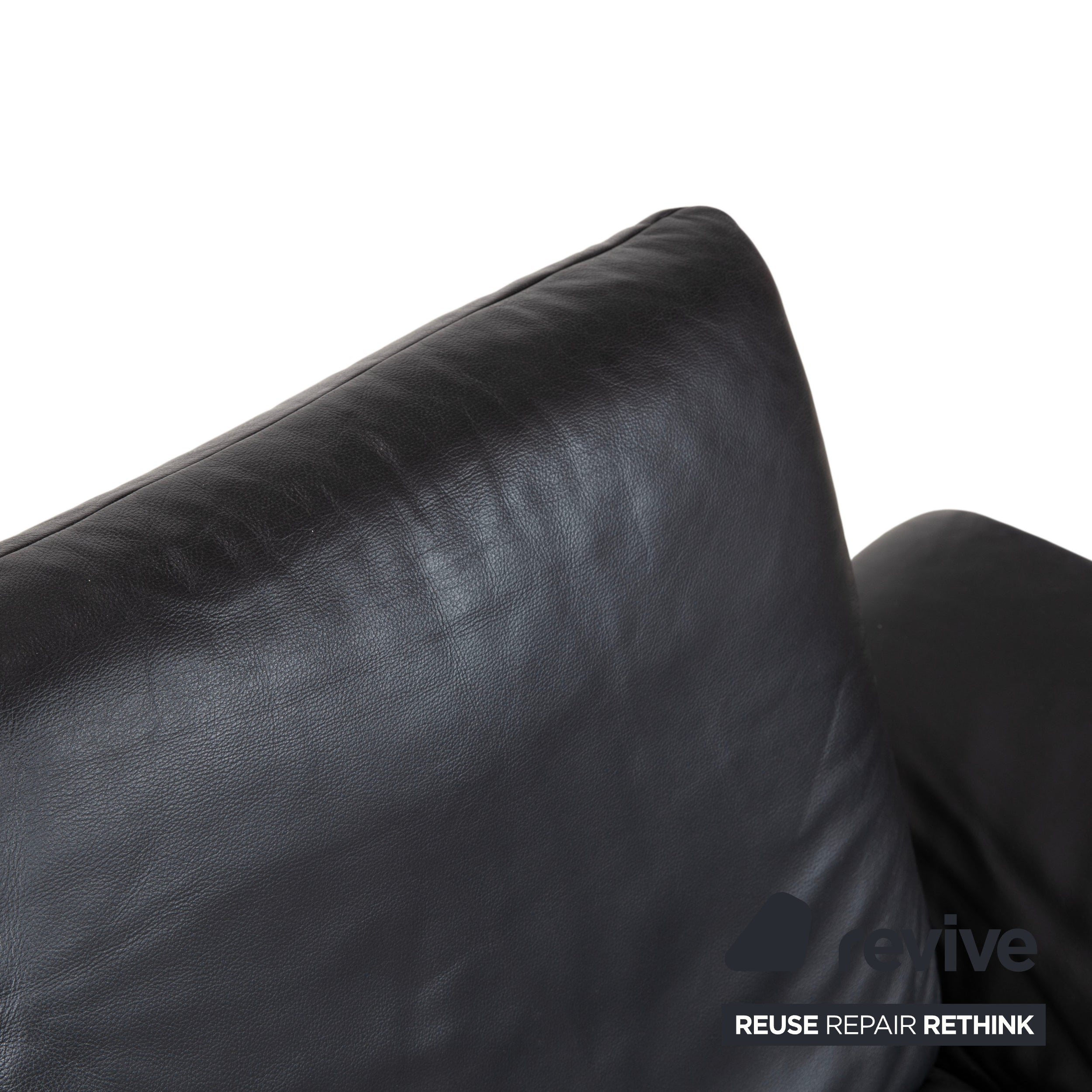 Koinor Rossini Armchair Leather Sofa Black Manual Function