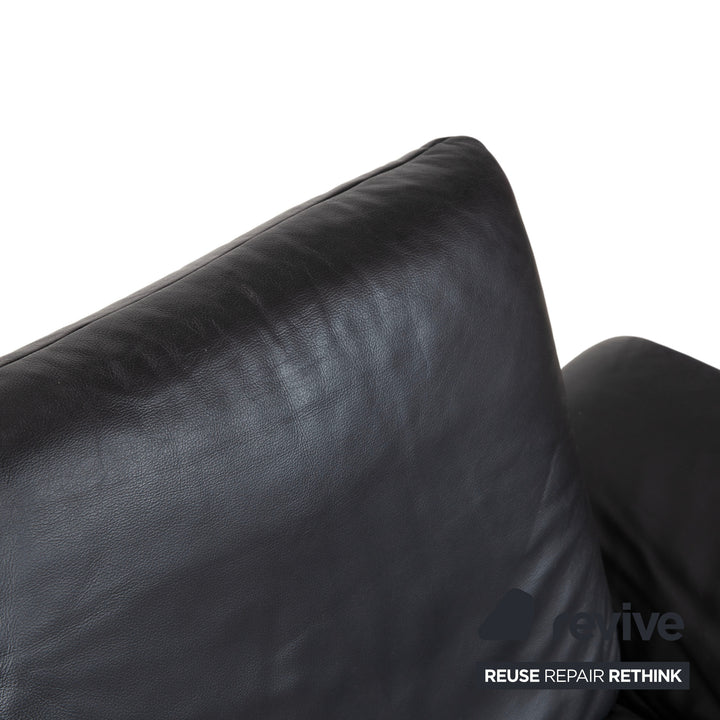 Koinor Rossini Sessel Leder Sofa Schwarz manuelle Funktion