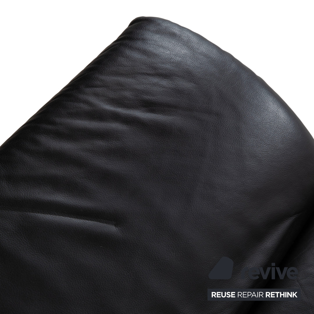 Koinor Rossini Fauteuil Cuir Canapé Noir fonction manuelle