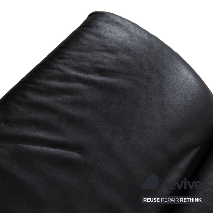 Koinor Rossini Fauteuil Cuir Canapé Noir fonction manuelle