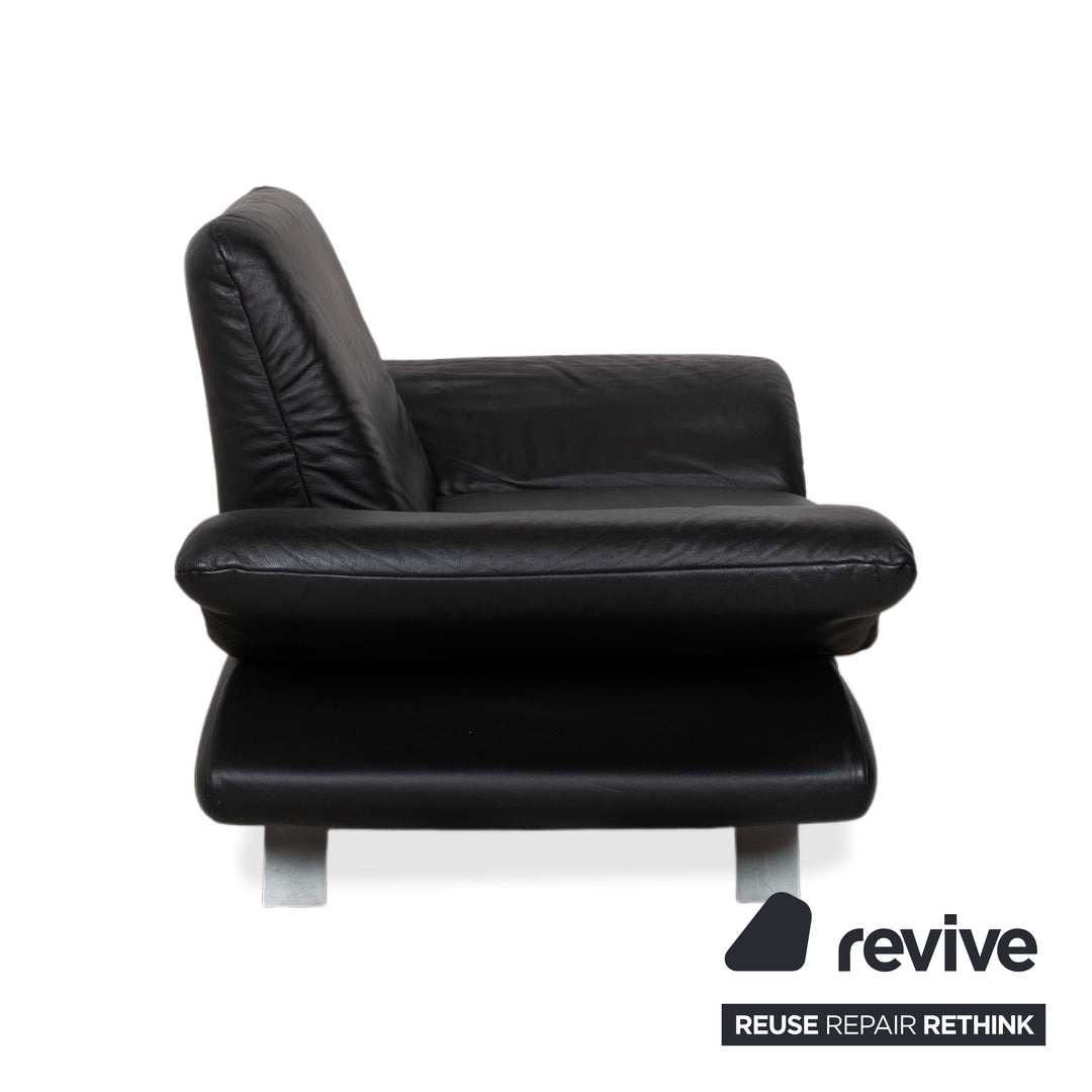 Koinor Rossini Sessel Leder Sofa Schwarz manuelle Funktion
