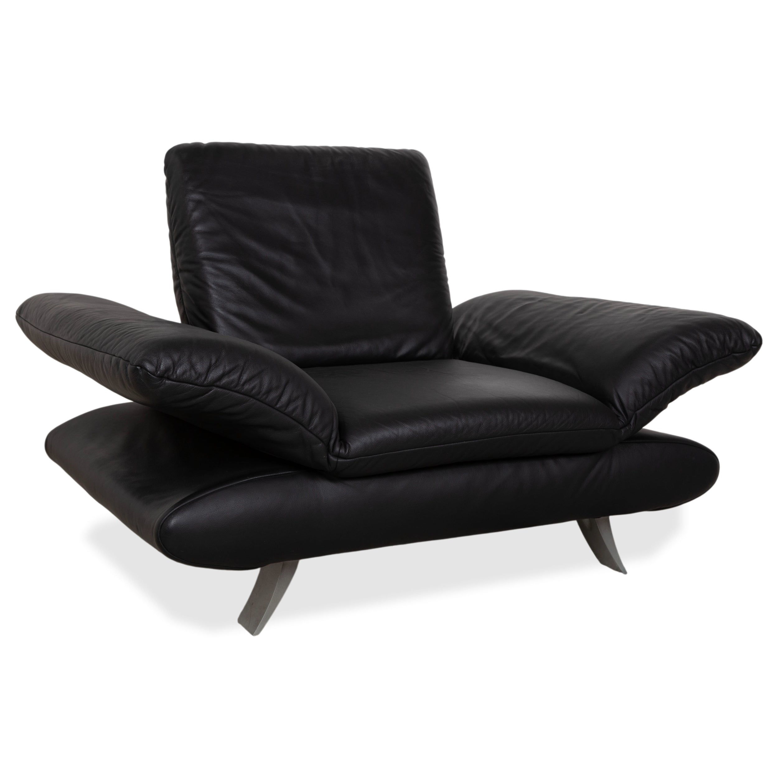 Koinor Rossini Armchair Leather Sofa Black Manual Function