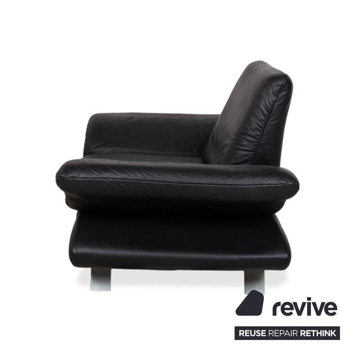 Koinor Rossini Sessel Leder Sofa Schwarz manuelle Funktion