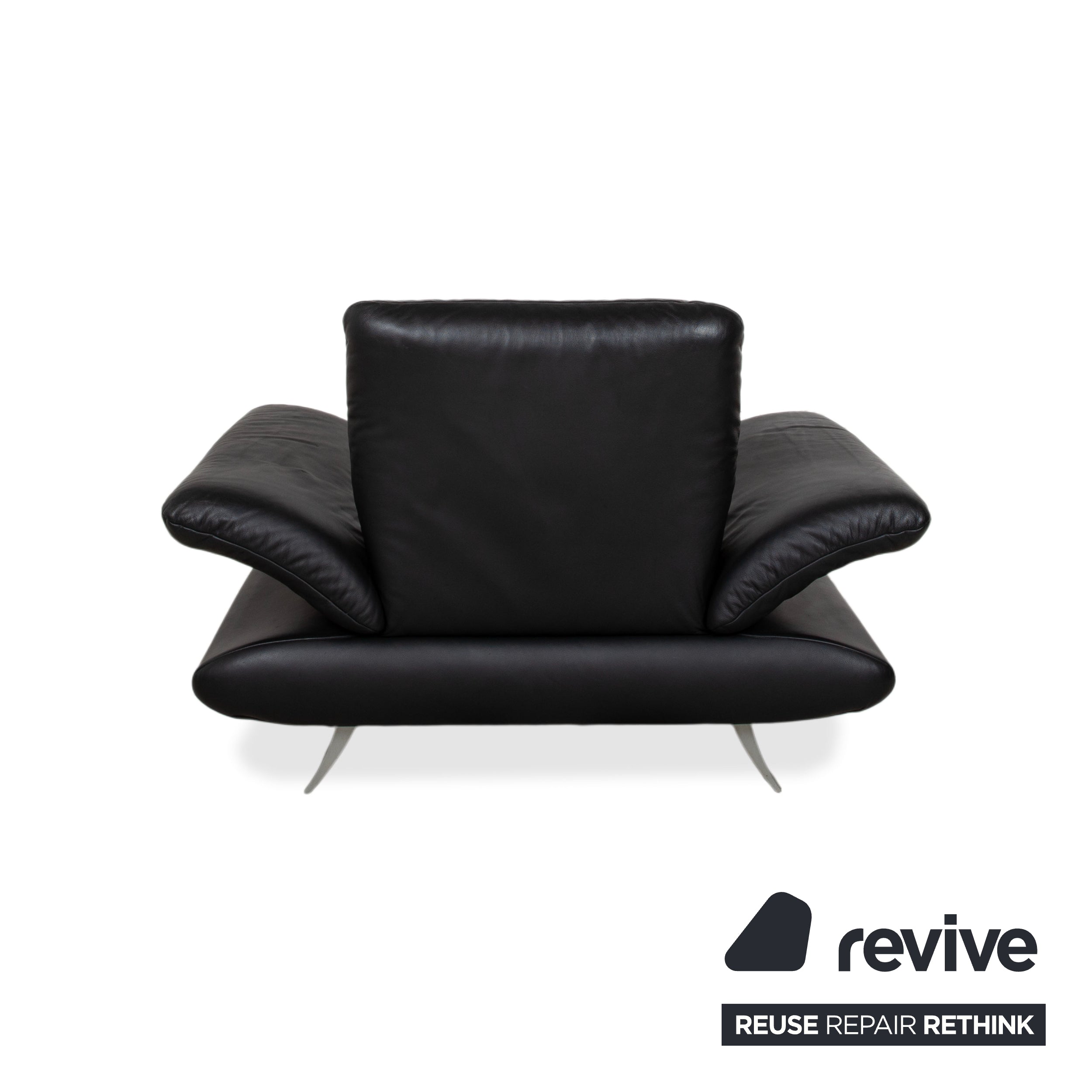 Koinor Rossini Armchair Leather Sofa Black Manual Function
