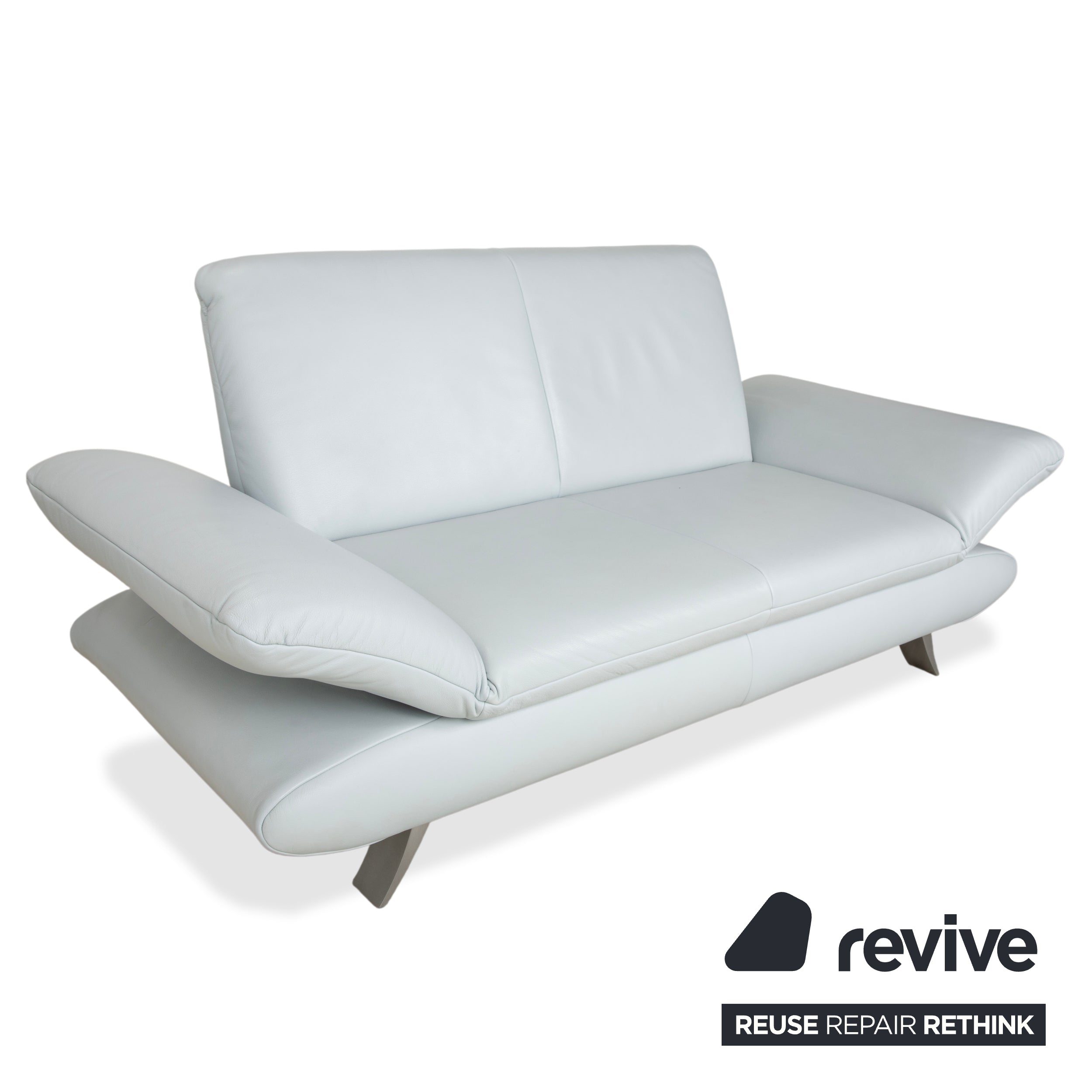 Koinor Rossini Zweisitzer Sofa Hellblau manuelle Funktion