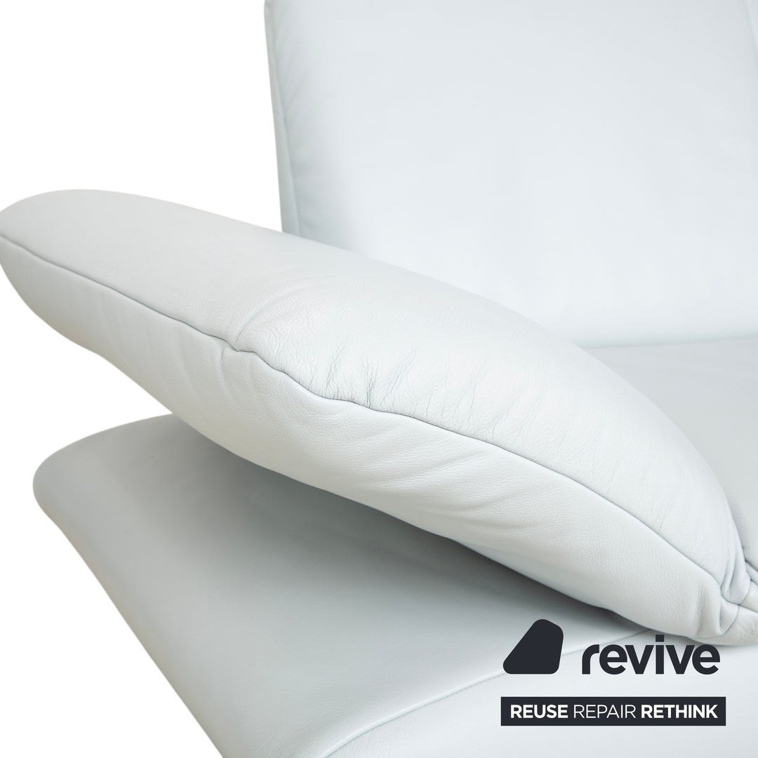 Koinor Rossini Zweisitzer Sofa Hellblau manuelle Funktion