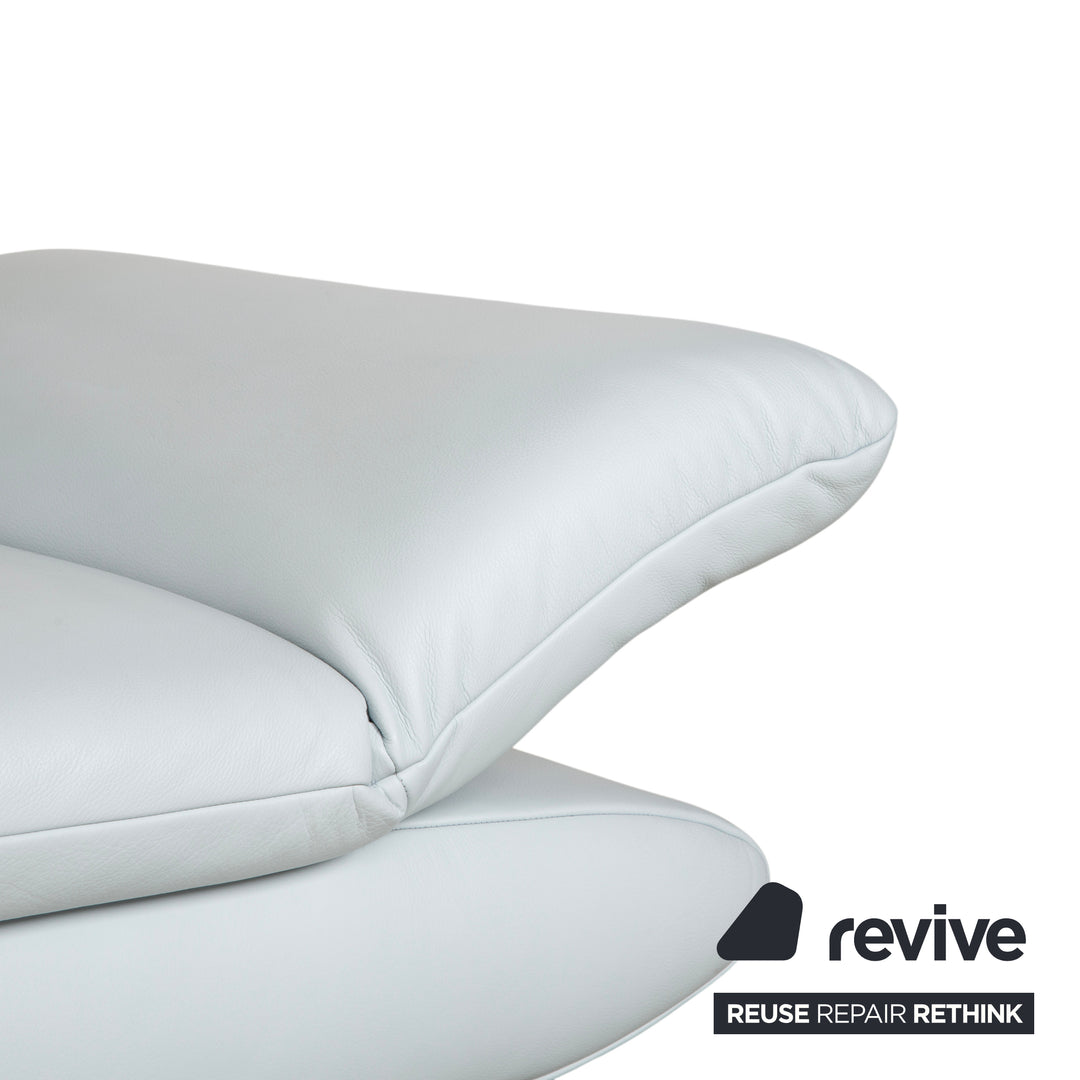 Koinor Rossini Zweisitzer Sofa Hellblau manuelle Funktion