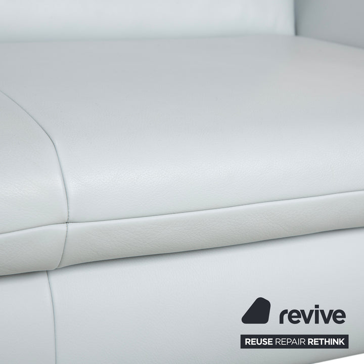 Koinor Rossini Zweisitzer Sofa Hellblau manuelle Funktion