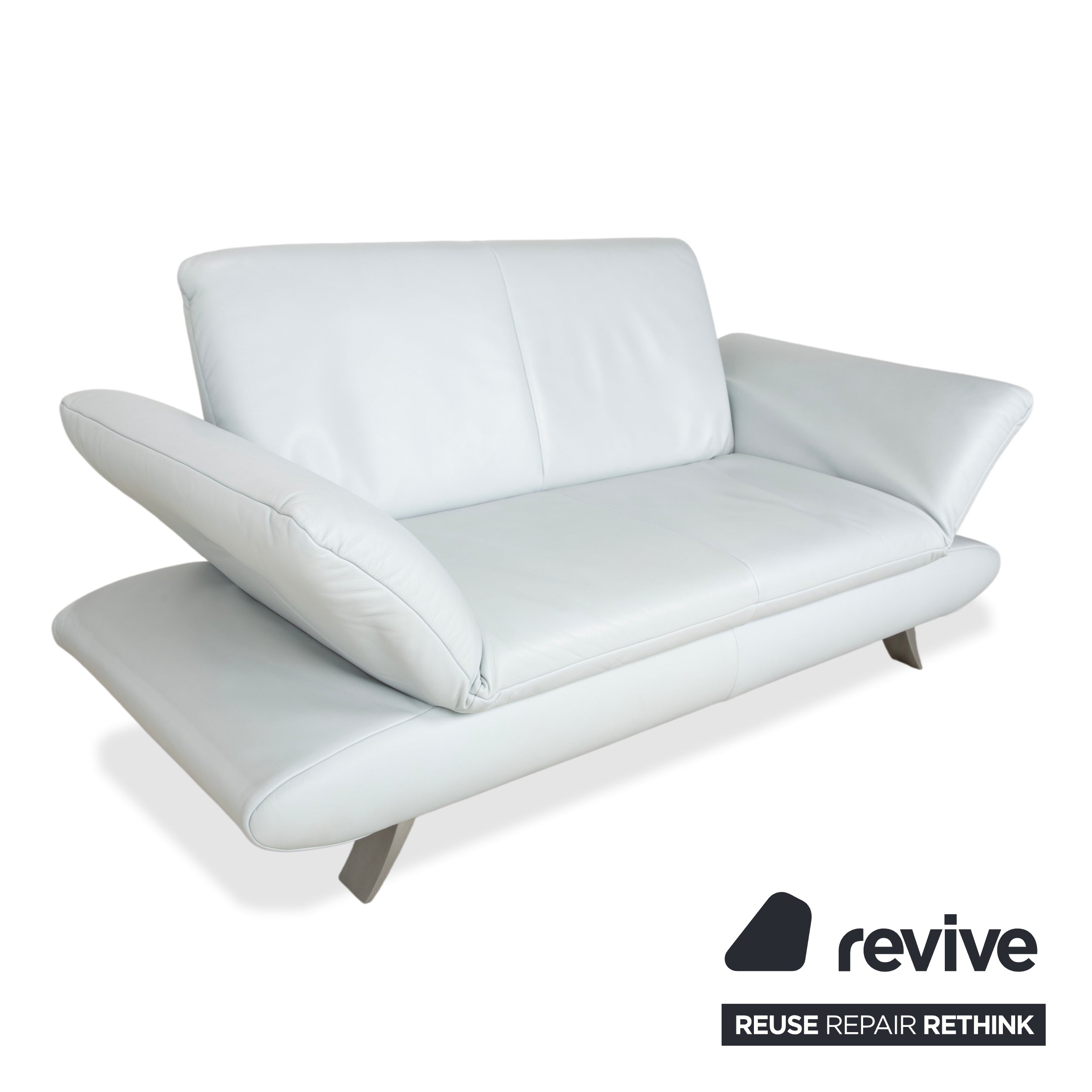 Koinor Rossini Zweisitzer Sofa Hellblau manuelle Funktion