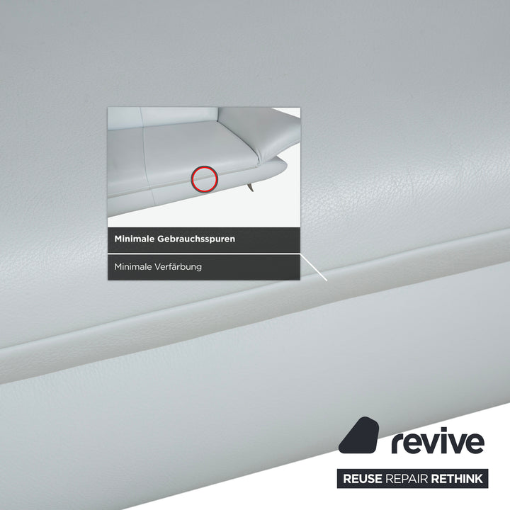 Koinor Rossini Zweisitzer Sofa Hellblau manuelle Funktion