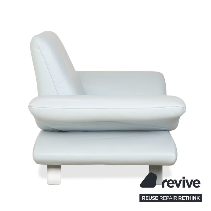 Koinor Rossini Zweisitzer Sofa Sessel Hellblau manuelle Funktion