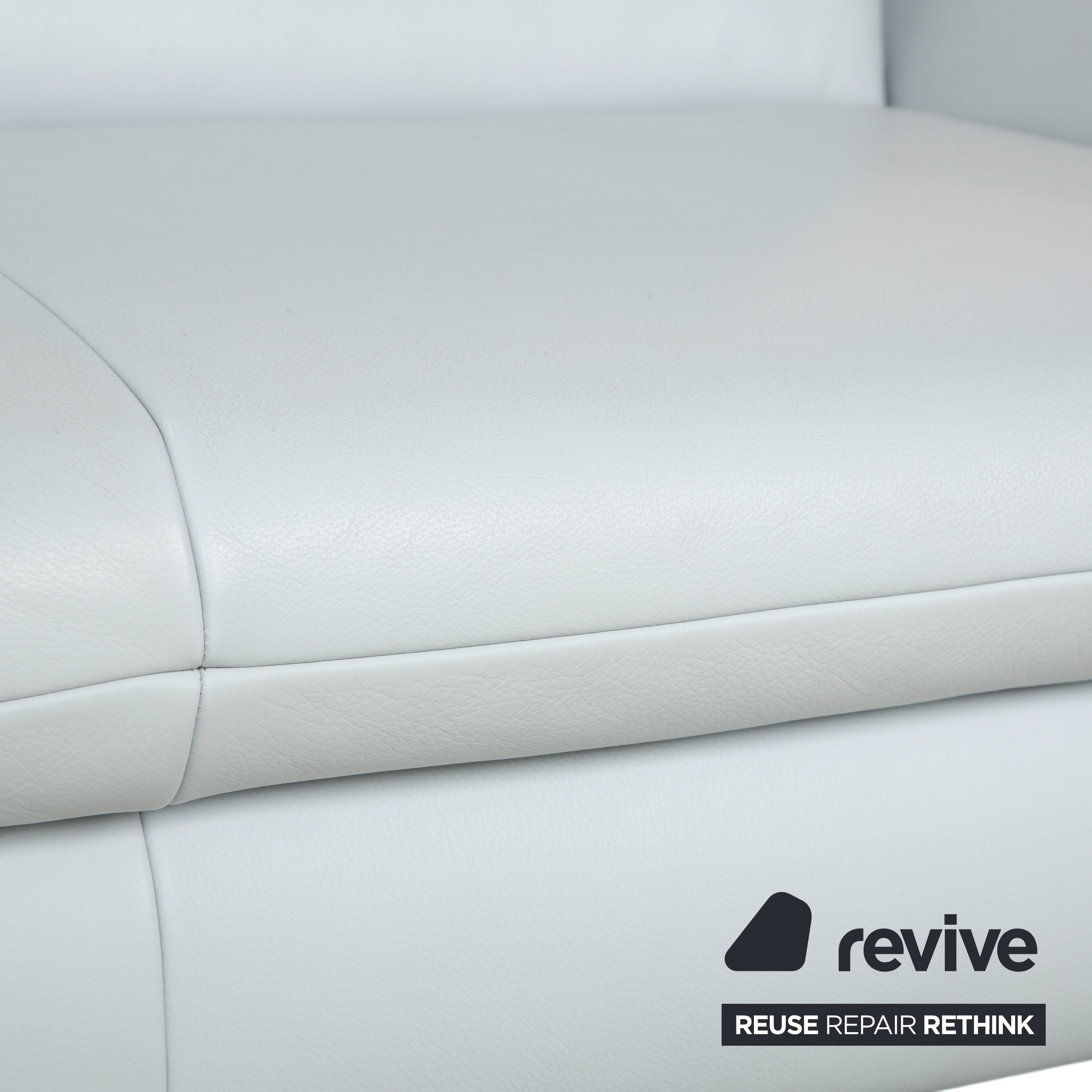 Koinor Rossini Zweisitzer Sofa Sessel Hellblau manuelle Funktion