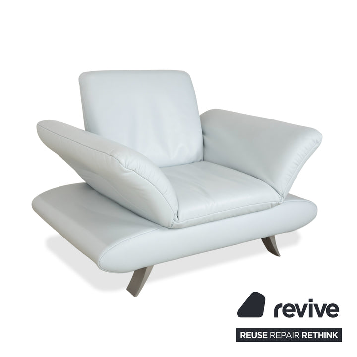 Koinor Rossini Zweisitzer Sofa Sessel Hellblau manuelle Funktion