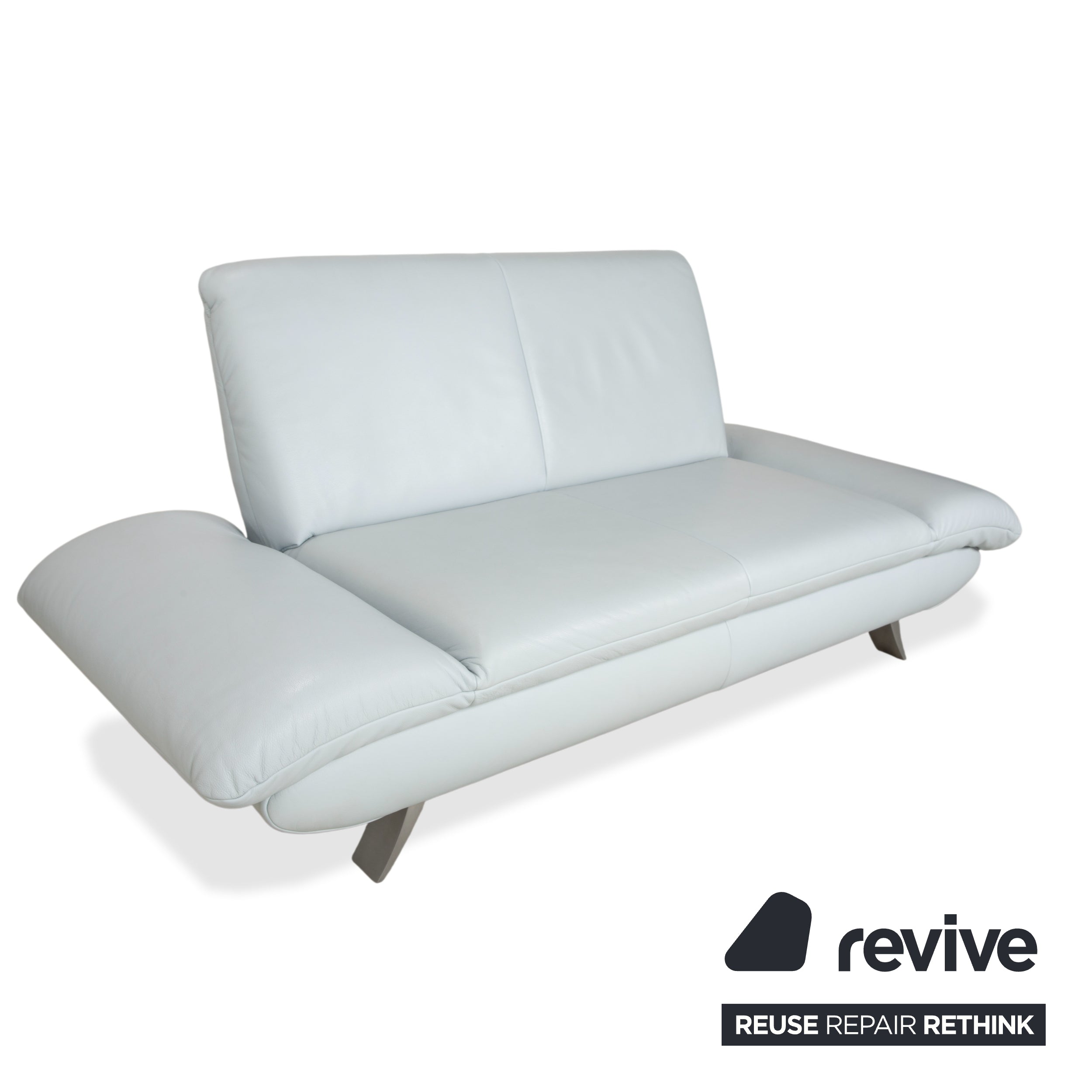 Koinor Rossini Zweisitzer Sofa Sessel Hellblau manuelle Funktion