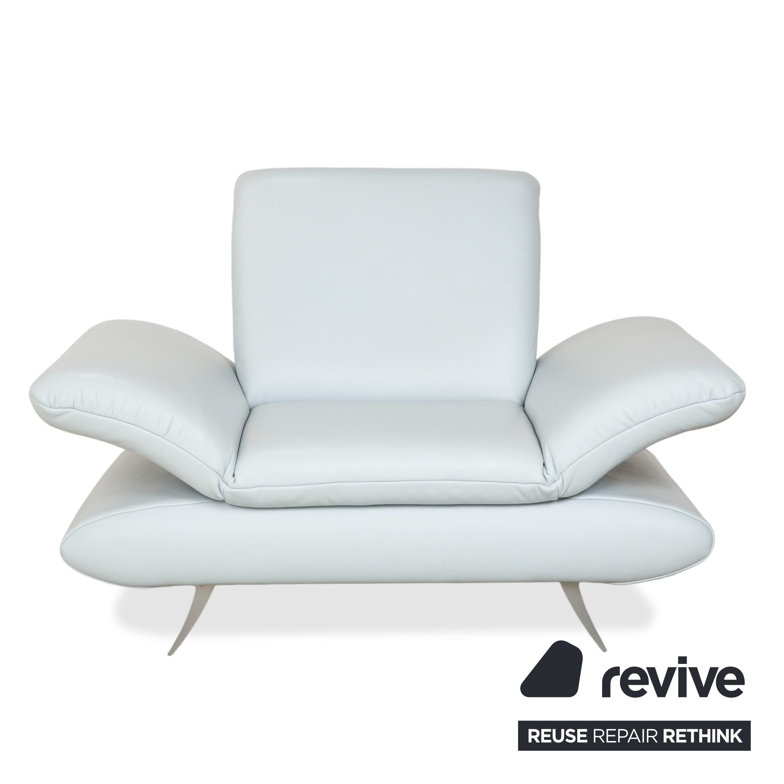 Koinor Rossini Zweisitzer Sofa Sessel Hellblau manuelle Funktion