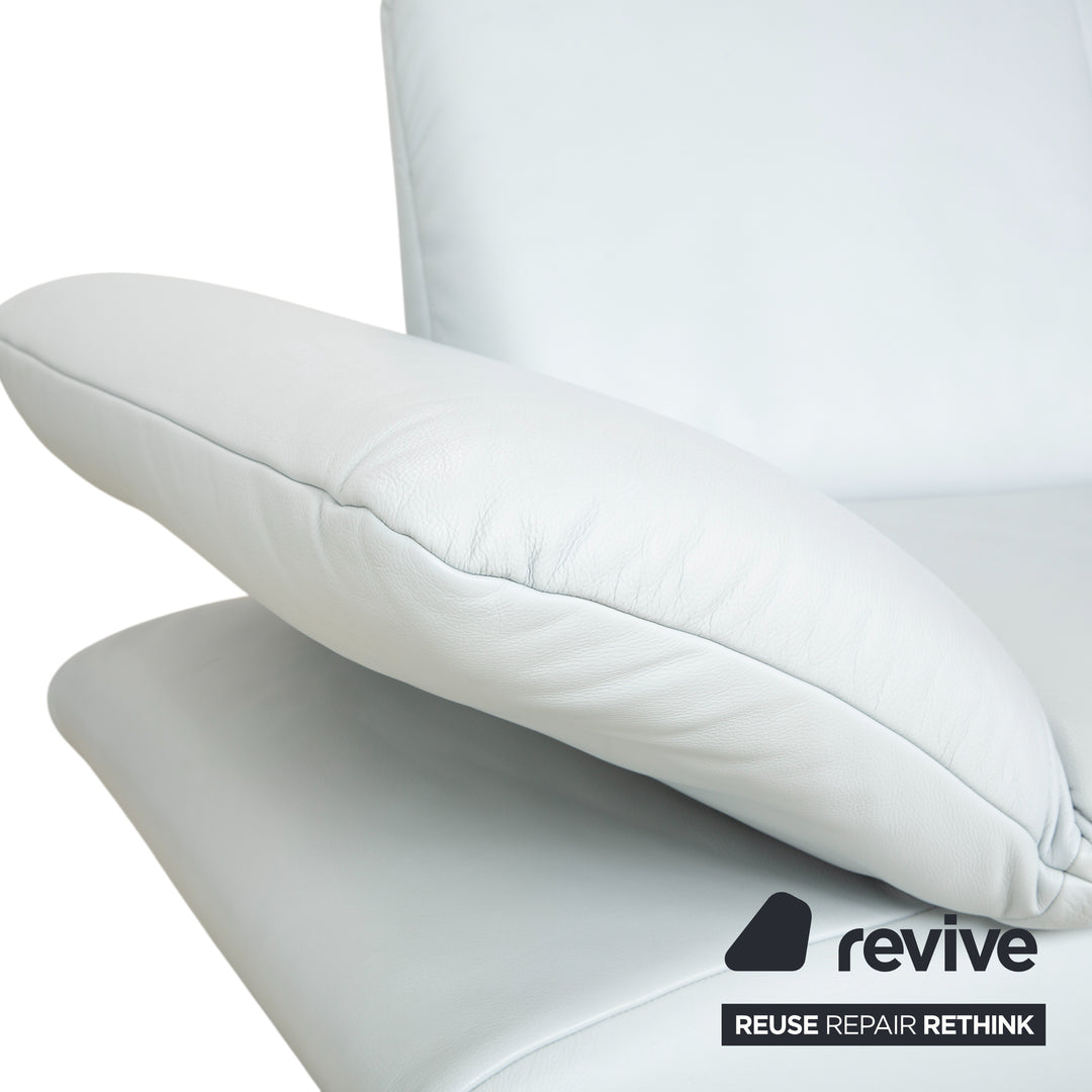 Koinor Rossini Zweisitzer Sofa Sessel Hellblau manuelle Funktion