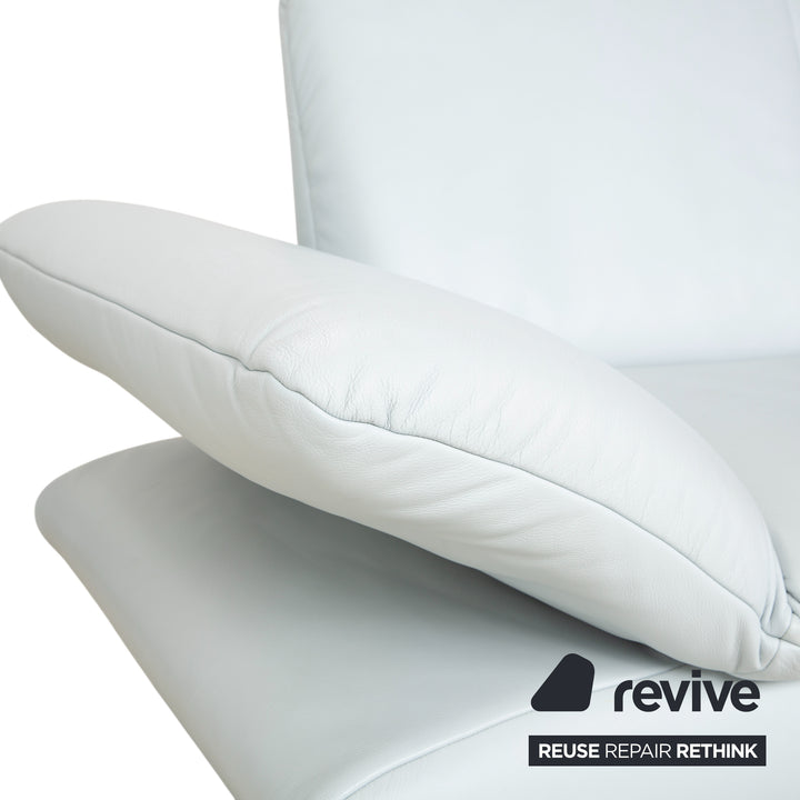 Koinor Rossini Zweisitzer Sofa Sessel Hellblau manuelle Funktion