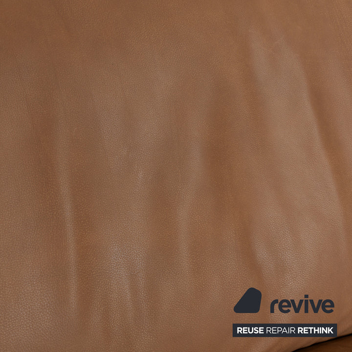 Koinor Safira Leder Dreisitzer Beige Camel Sofa Couch