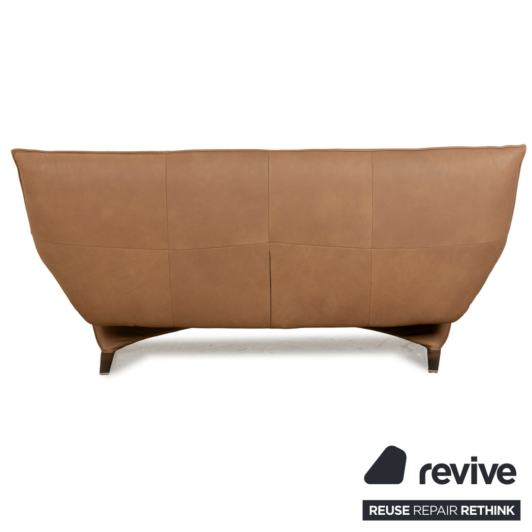 Koinor Safira Leder Dreisitzer Beige Camel Sofa Couch