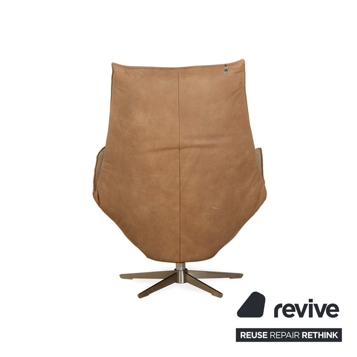 Koinor Safira Leather Armchair Beige Camel electr. Battery function