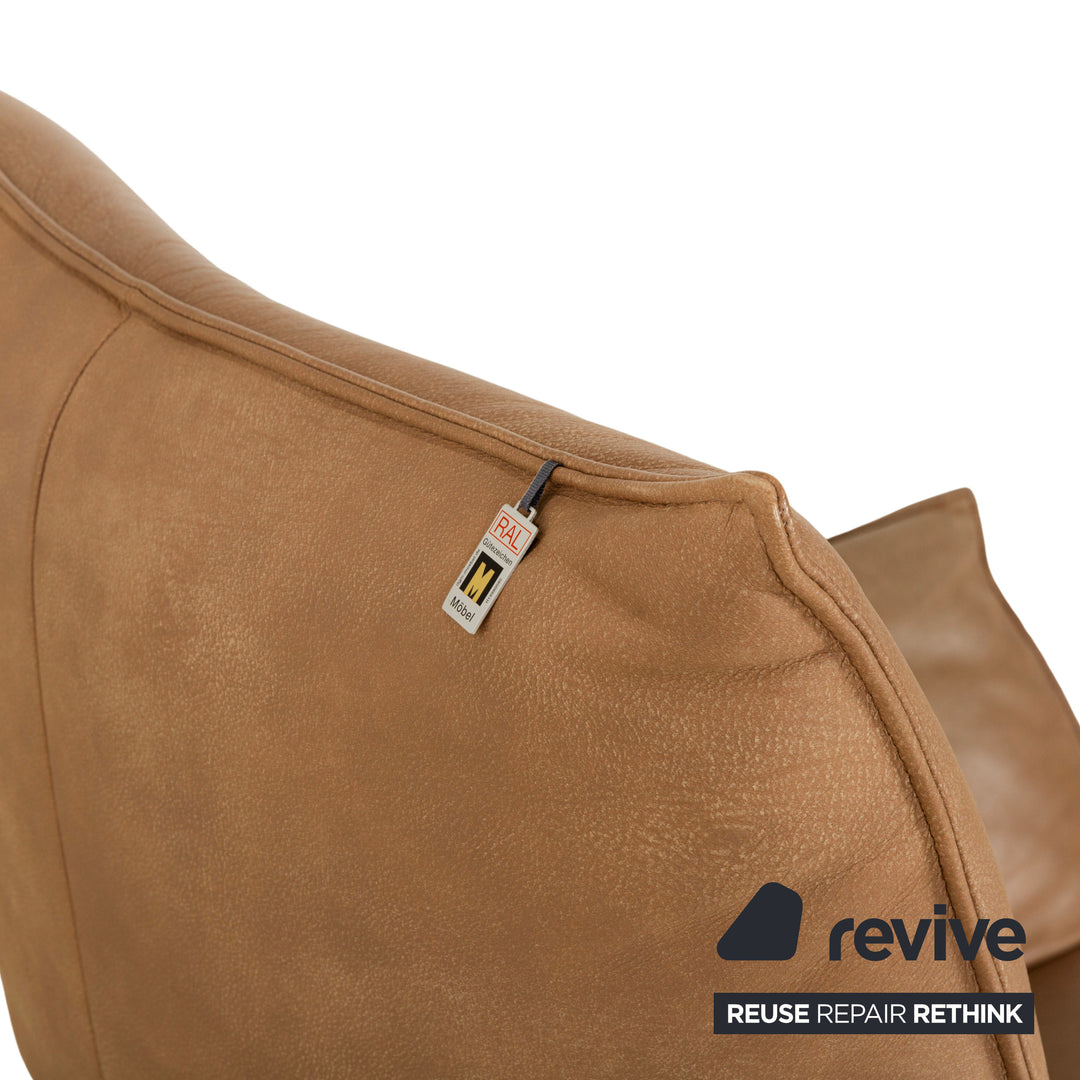 Koinor Safira Leather Armchair Beige Camel electr. Battery function