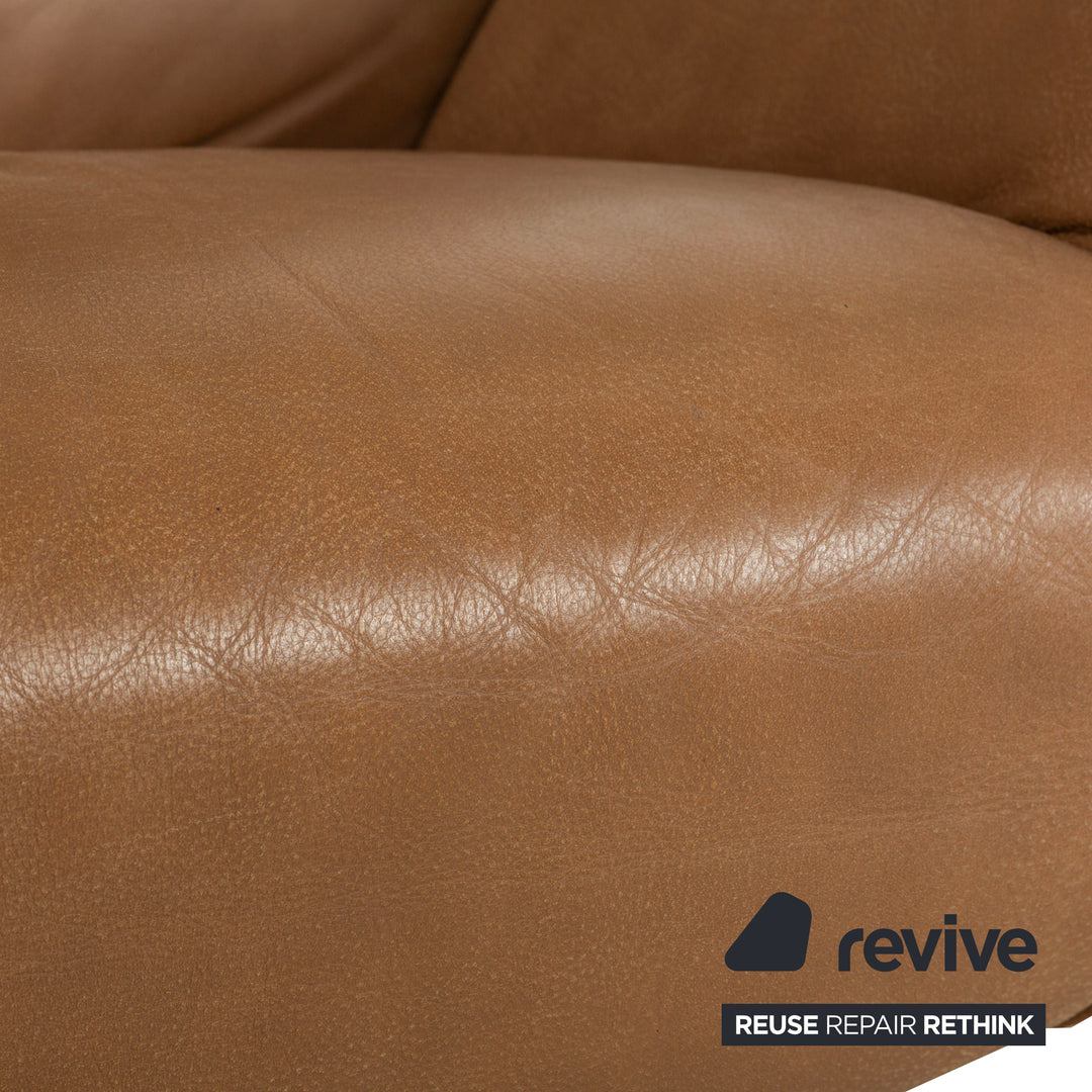 Koinor Safira Leather Armchair Beige Camel electr. Battery function