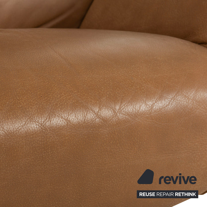 Koinor Safira Leather Armchair Beige Camel electr. Battery function