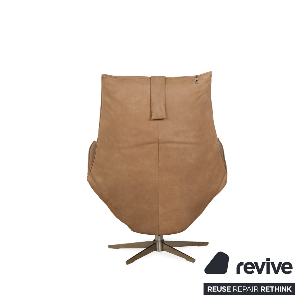 Koinor Safira Leather Armchair Beige Camel electr. Battery function