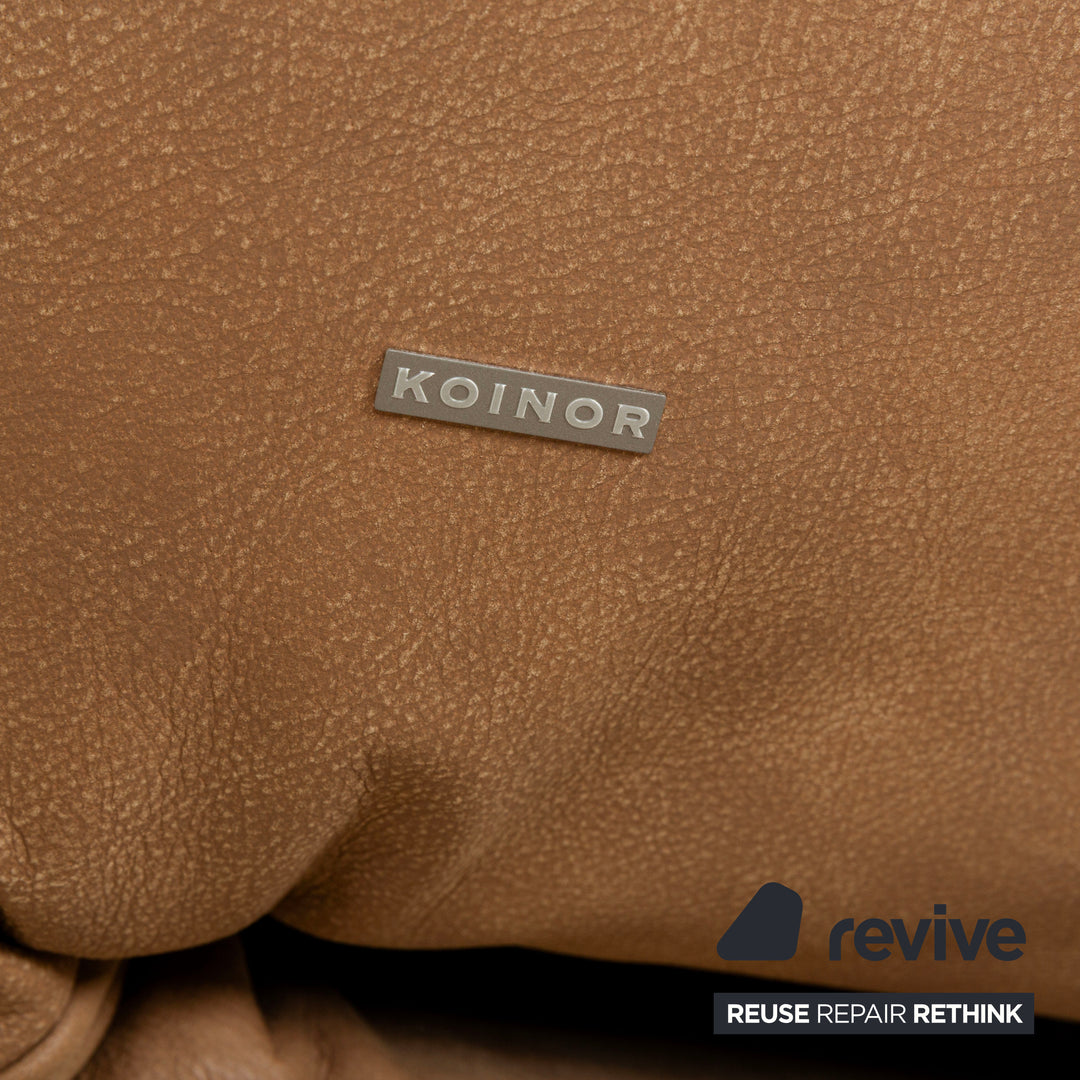 Koinor Safira Leather Armchair Beige Camel electr. Battery function