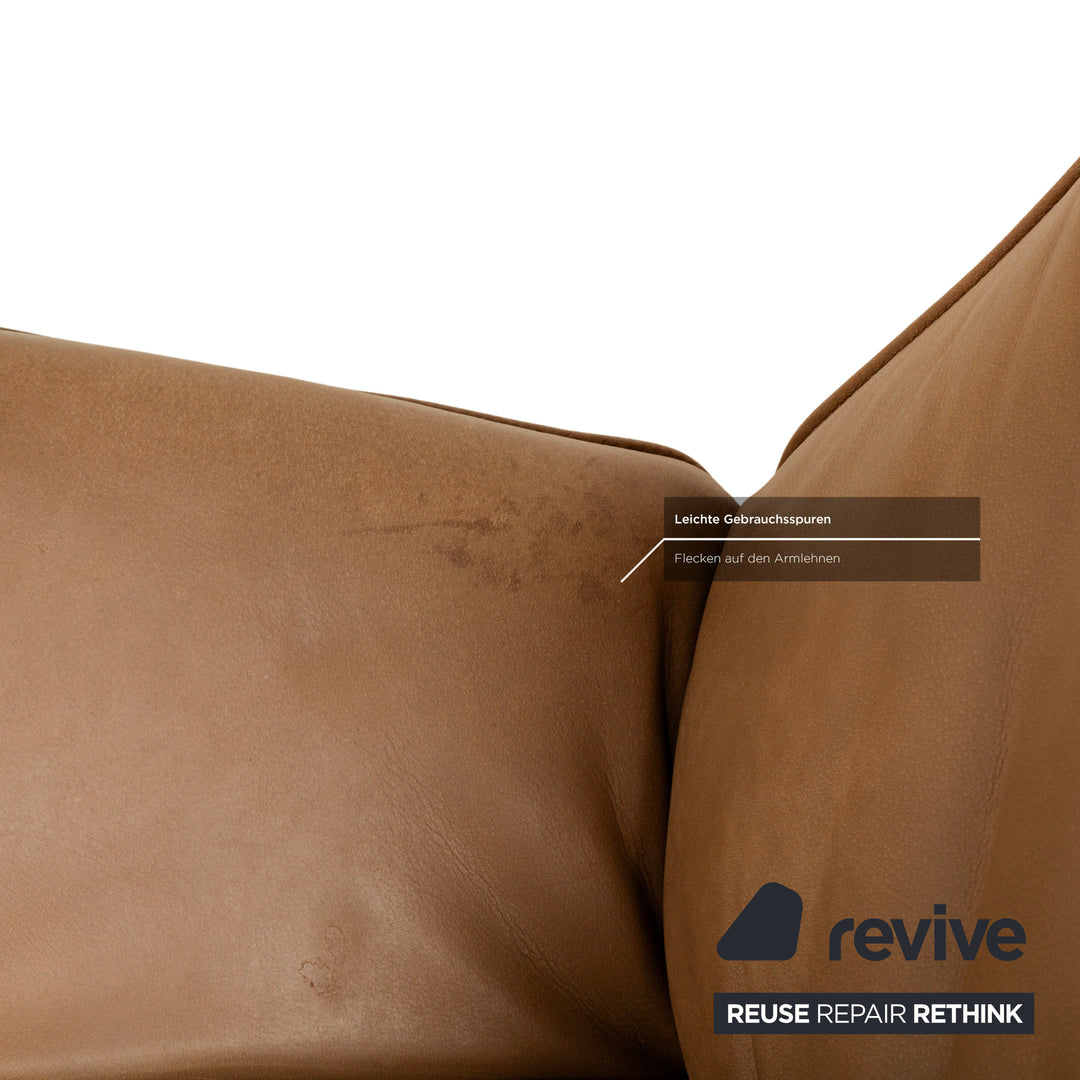 Koinor Safira Leather Armchair Beige Camel electr. Battery function