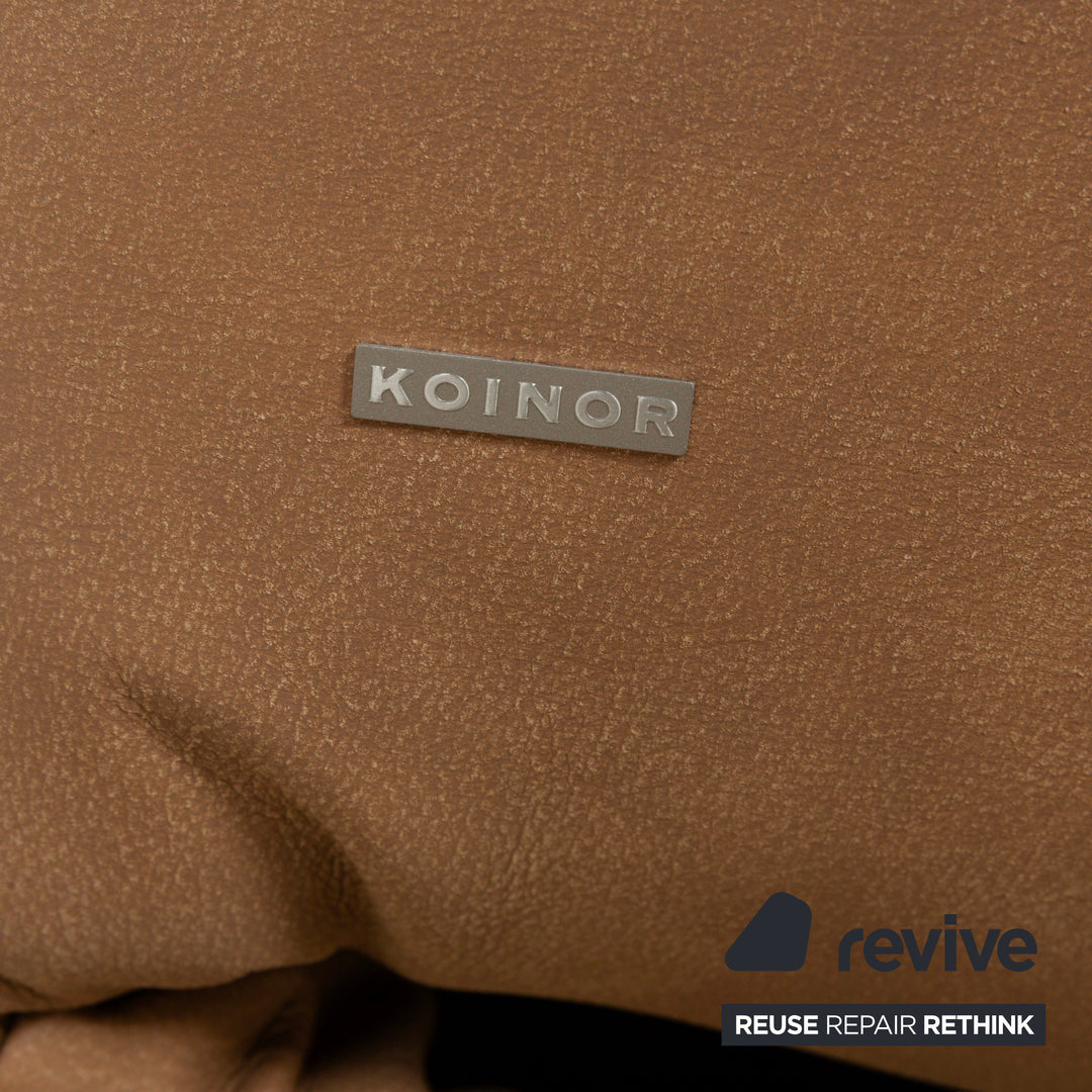 Koinor Safira Leather Armchair Beige Camel electr. Battery function