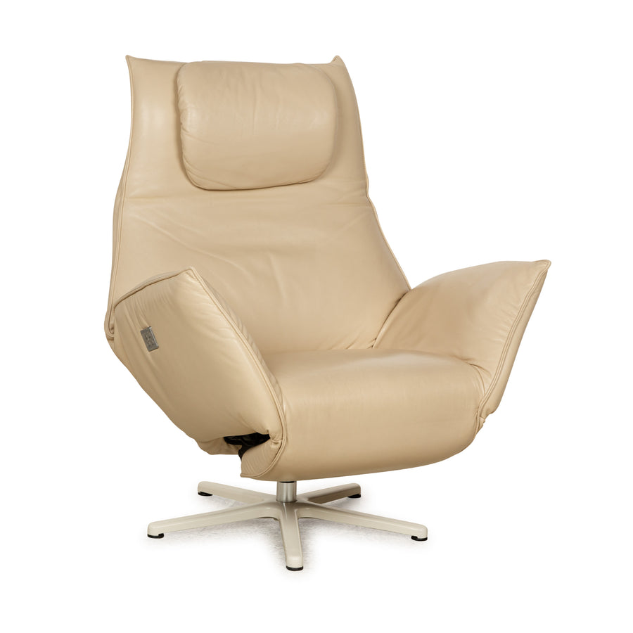 Koinor Safira Leder Sessel Beige elektrische Funktion Relaxfunktion